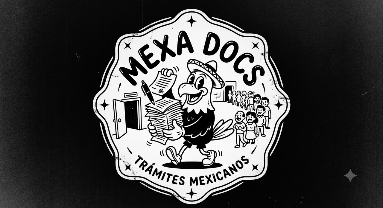 Mexa Trámites Logo Vintage